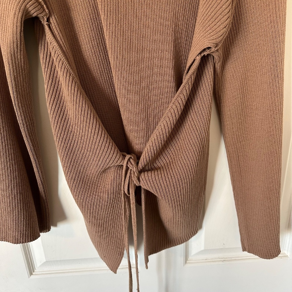 Free People Beach Brig Tie Sweater. NWOT. - Picture 3 of 6